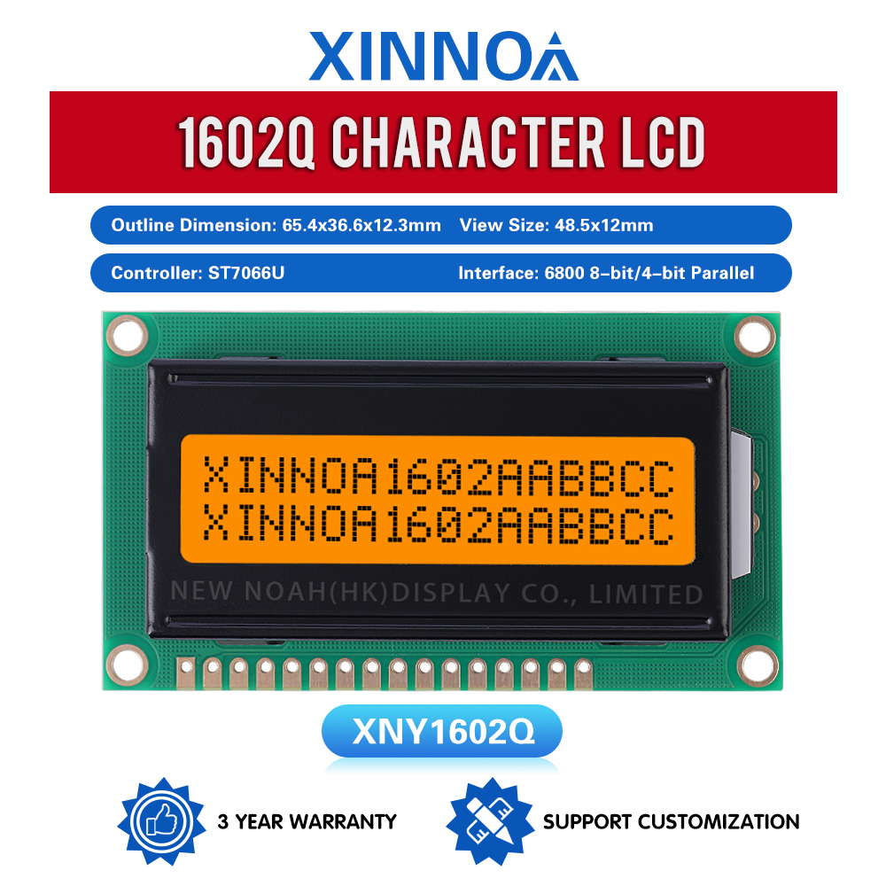 Gray Film 1602Q Iic I2C Adapter 02*16 Arduino With Built-In Led ...